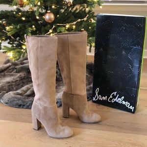 Sam Edelman Camel Caprice Knee High Boots